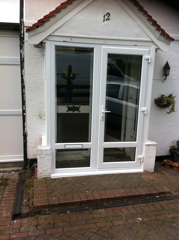 uPVC French doors fitted as front entrance in Tring