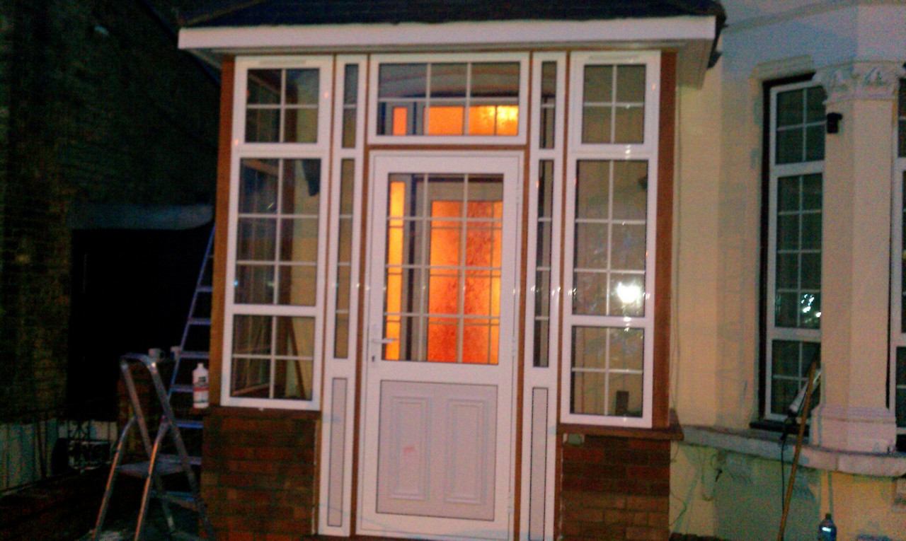 uPVC porch with Georgian bar glazing installed in Tring